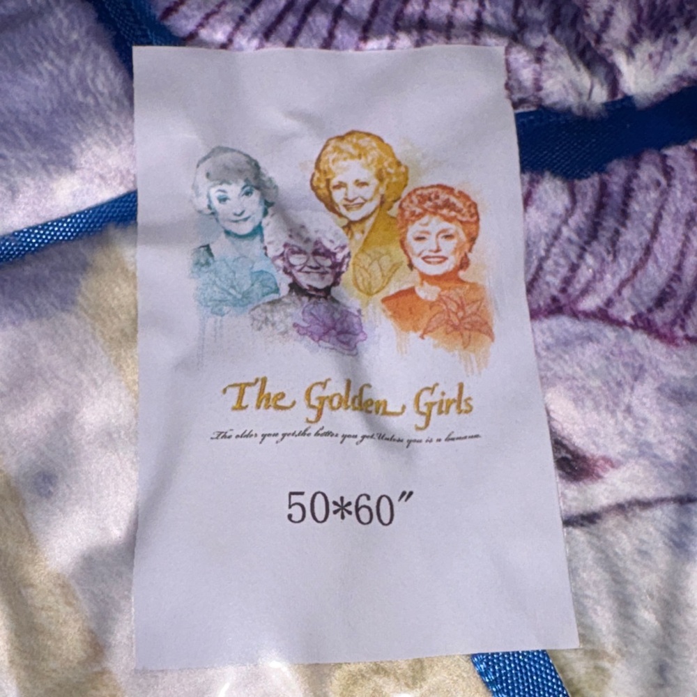 The Golden Girls Purple Throw Blanket